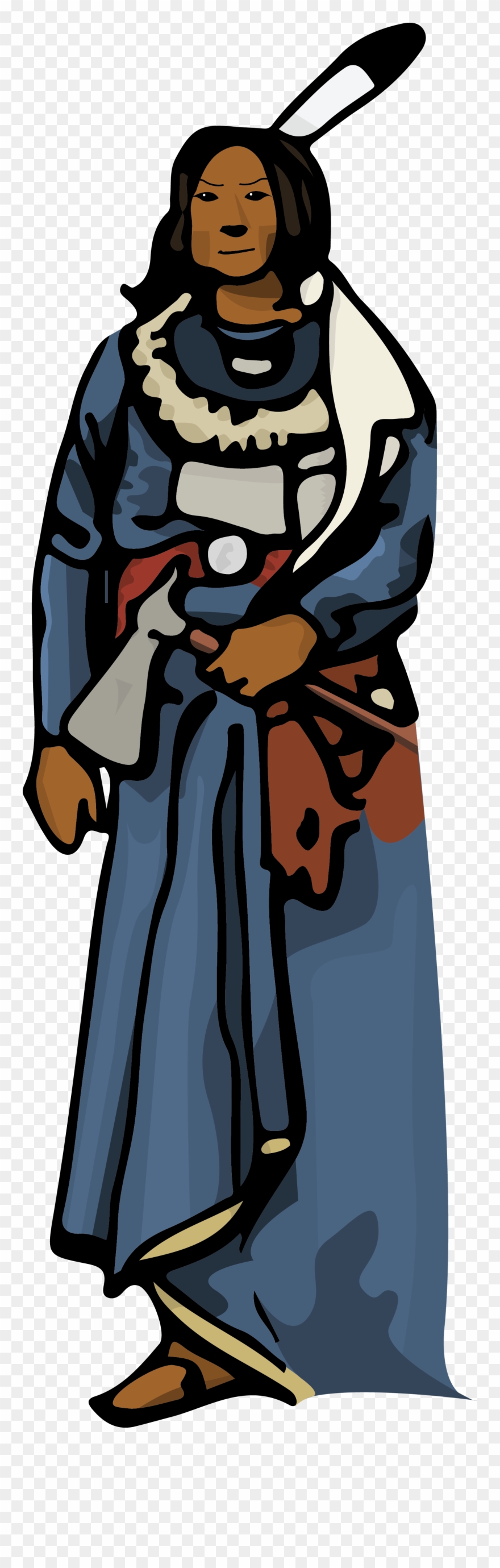 Chief Standing Bear - Illustration Clipart