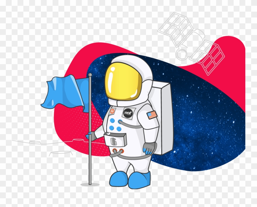 Weltpixel About Us Cosmo With Flag - Weltpixel Clipart
