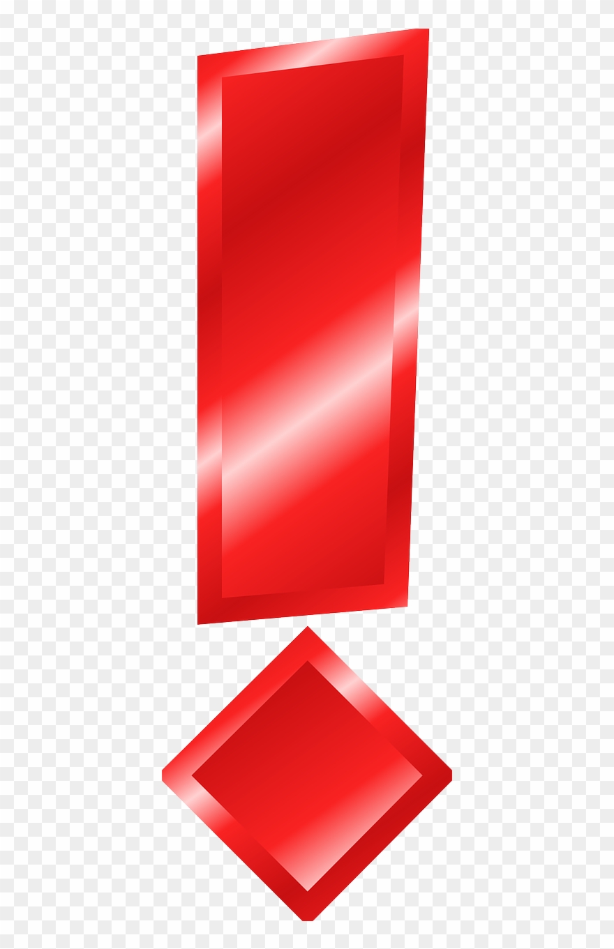 Exclamation Point,exclamation Character,red - Exclamation Mark Clipart