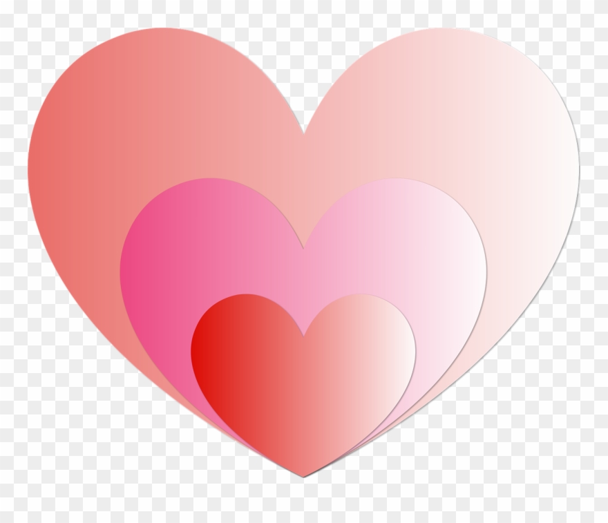 Hearts Heart Red Rosa Love Png Image - Drawing Clipart