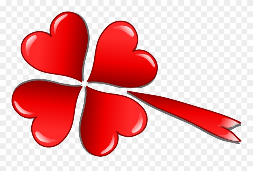 Clover Trefoil Love Hearts Png Image - Trebol Con Corazones Clipart