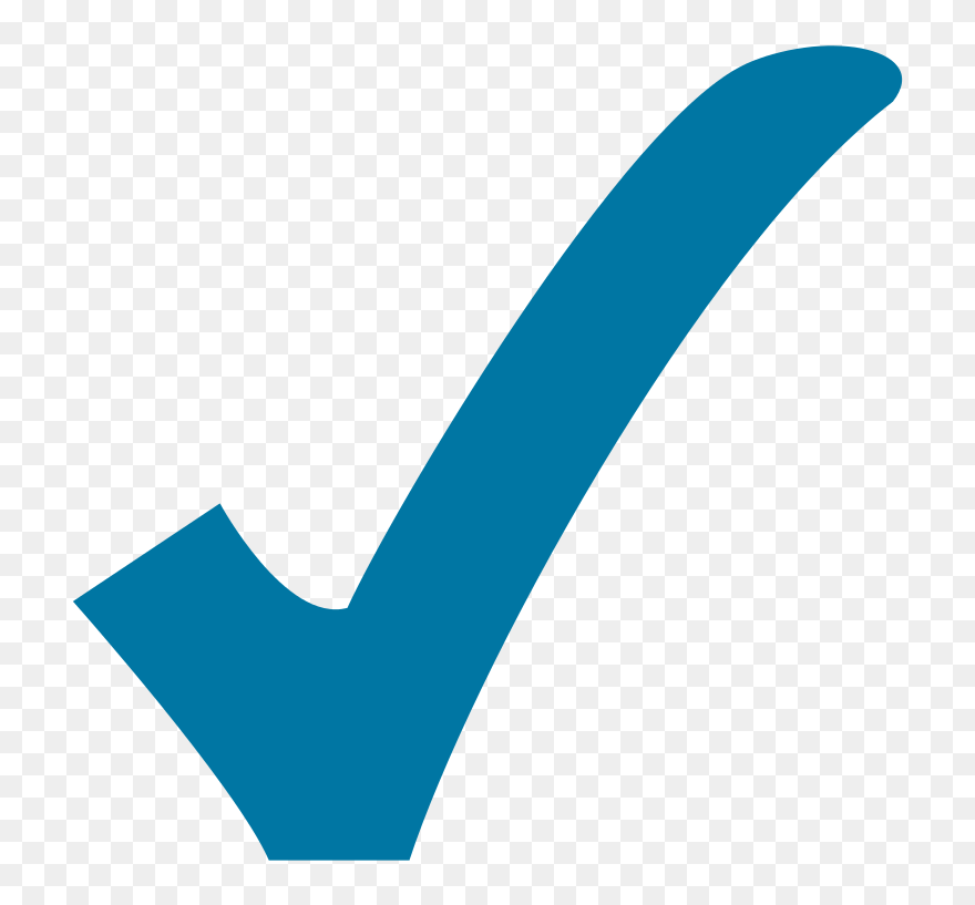 Blue Check Mark Png - Check Blue Clipart