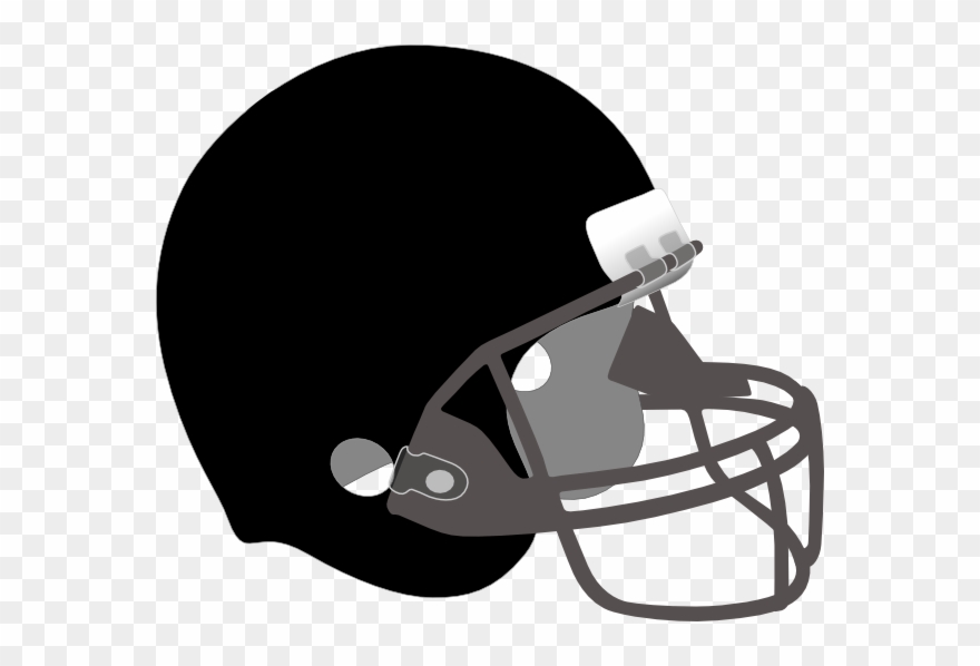 Black And Silver Helmet Clip Art At Clker - Football Helmet Maroon And Gold - Png Download