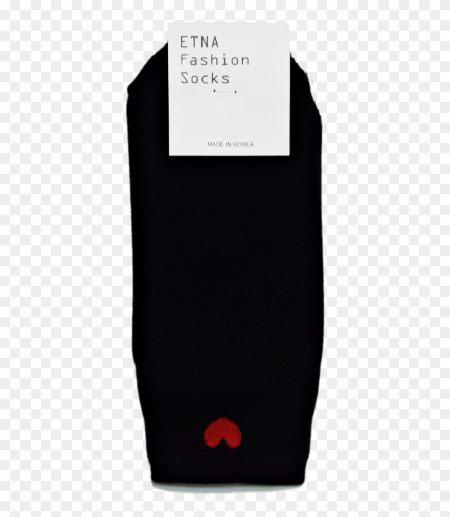 Etna Heart Shape Black Socks Korean Mart Png Korean - Sock Clipart