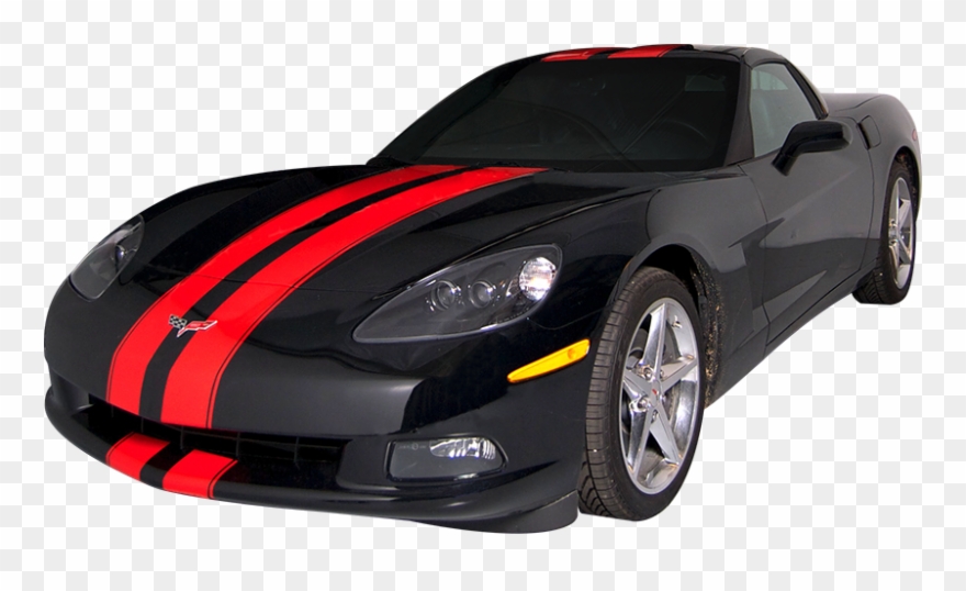Corvette Vinyl Decal Png Clip Art Black And White Library - Chevrolet Corvette Transparent Png