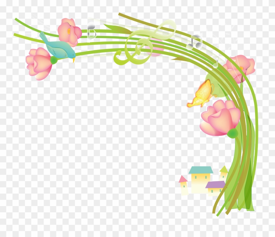 5651337 - Diseño De Flores Con Transparencia Clipart