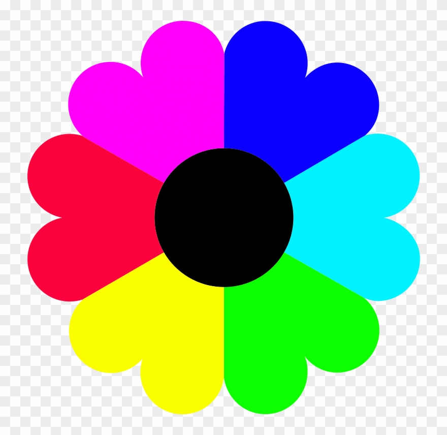 Color Drawing Petal Computer Icons - Flower Clip Art Colour - Png Download