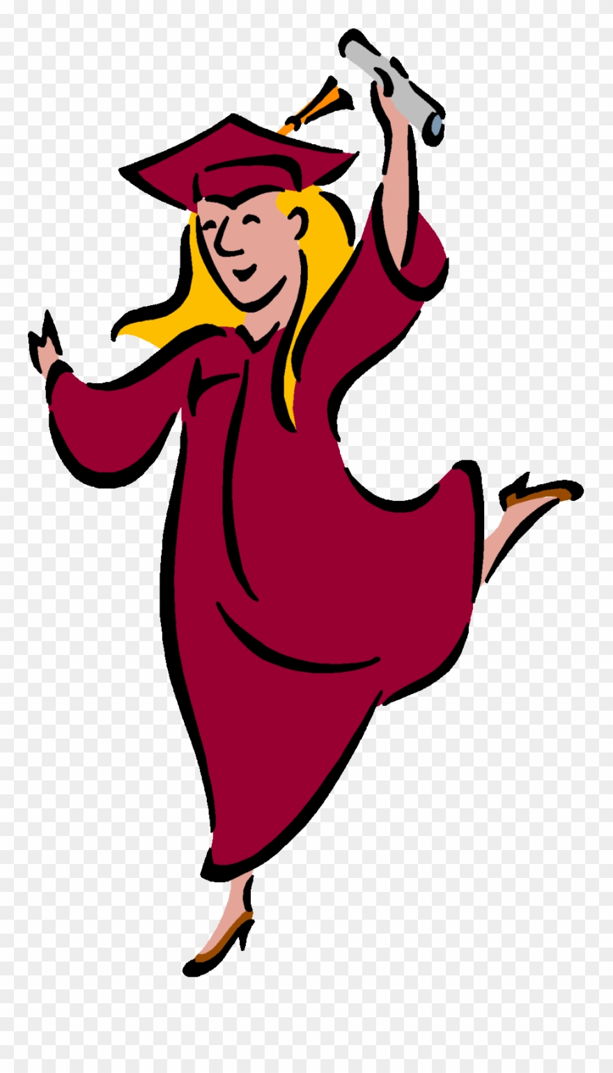 Download Graduation Clip Art Funny Clipart Graduation - High School Graduate Clip Art - Png Download