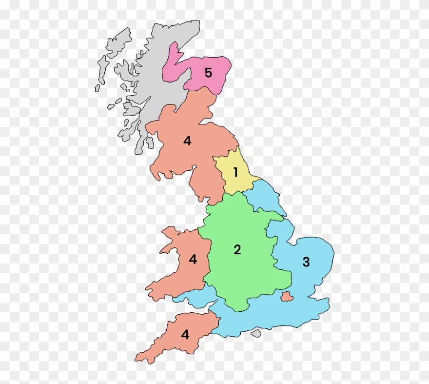 Delivery Zones - Heating Degree Days Uk Clipart