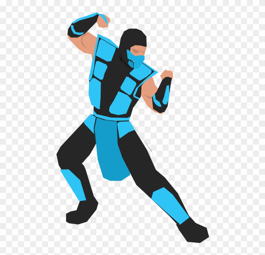 Sub Vector Art - Sub Zero Mortal Kombat Vector Clipart