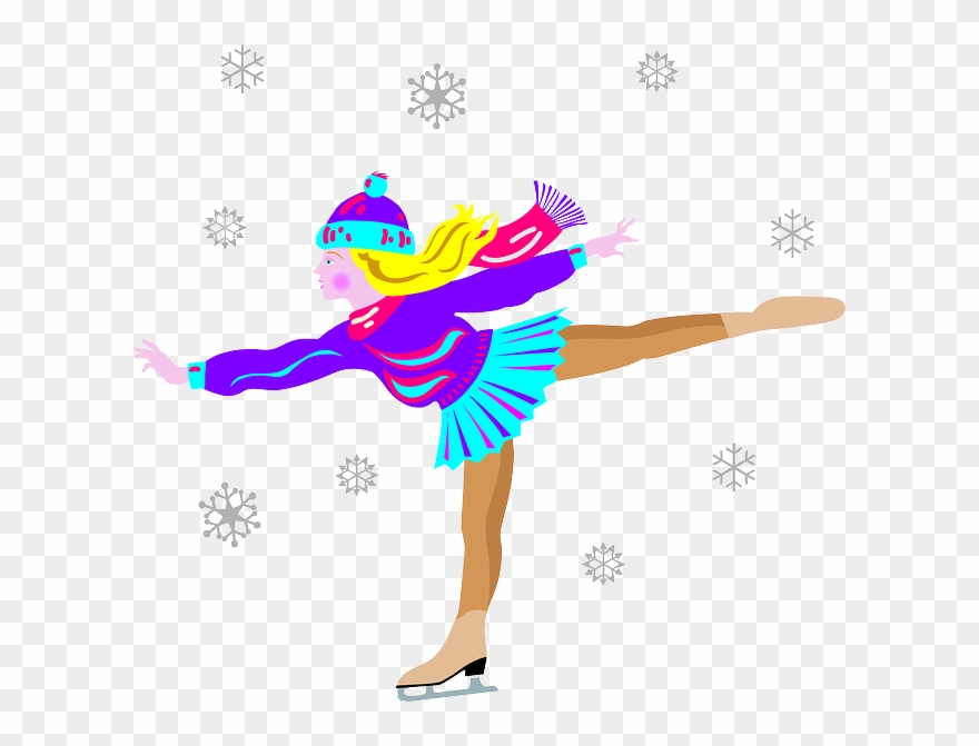 Figure Skating Jumps And Spins What's The Diff An Olympics - Girl Ice Skating Png Clipart
