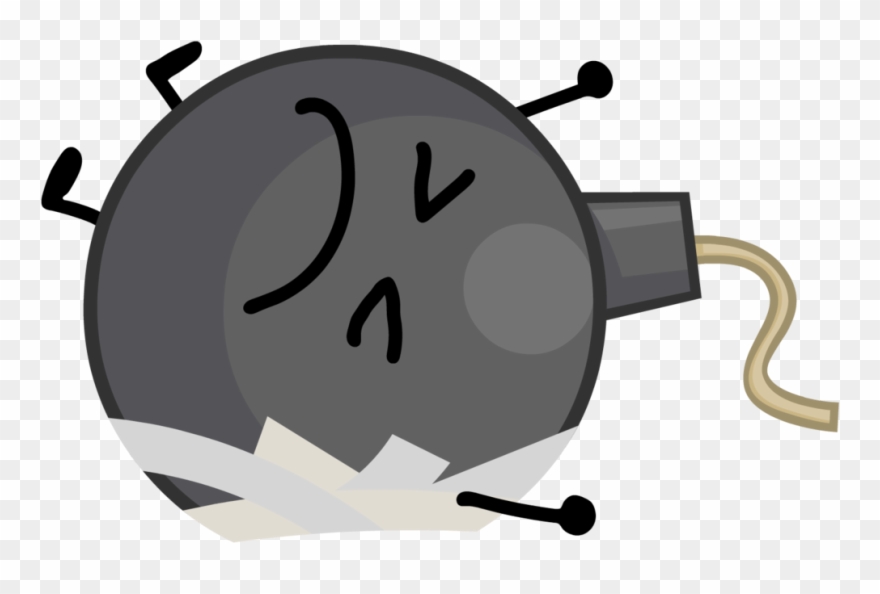 Image Bombyy Png Battle For Dream Island - Bfdi Bomby With Bandage Clipart