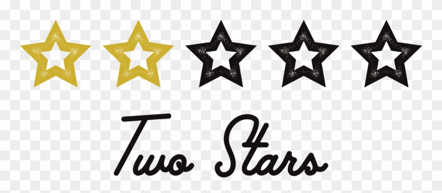 2 Out Of 5 Stars Transparent Background Clipart