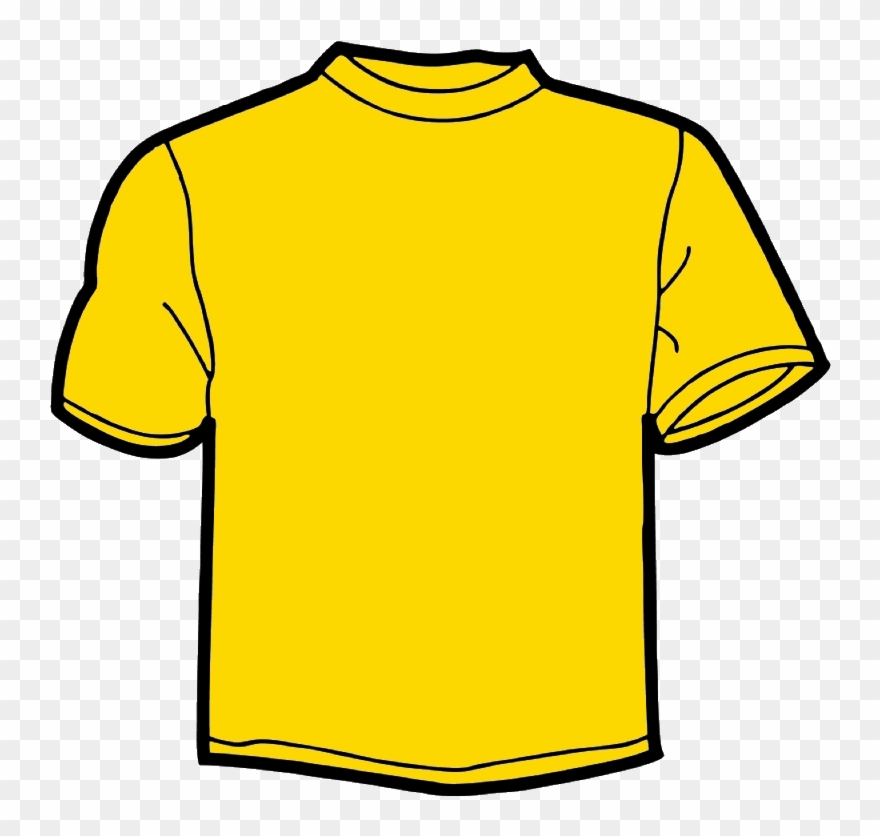 Clip Arts Related To - T Shirt Coloring Page - Png Download