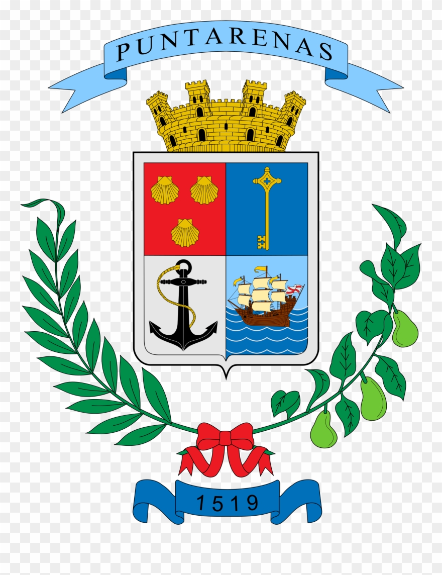 Provincia De Puntarenas Puntarenas, El Canton, Costa - Escudo De Heredia Costa Rica Clipart