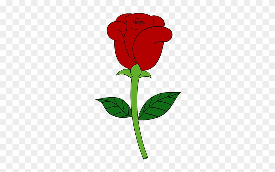 Related Clip Art - Easy Rose Simple Drawing - Png Download