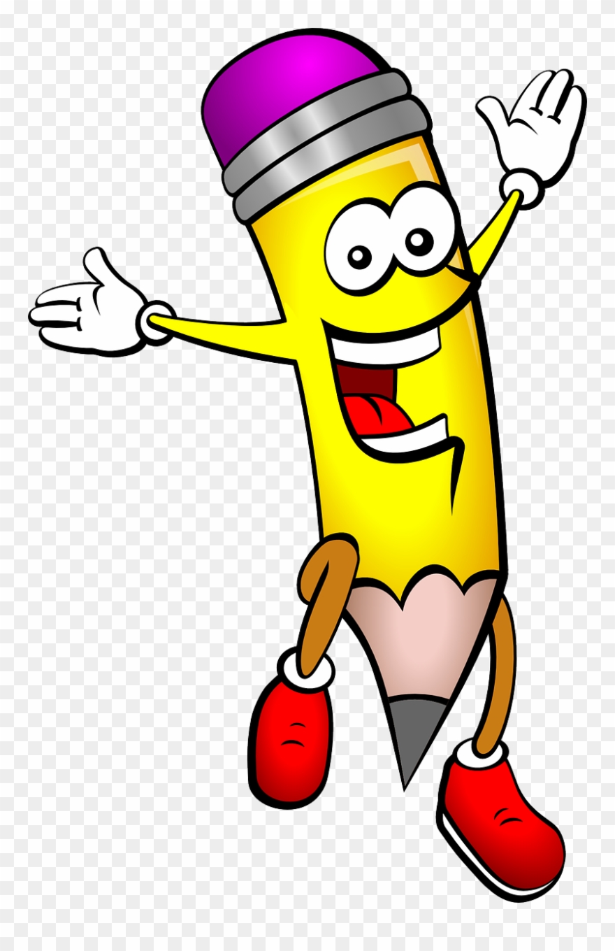 Free To Use Public Domain Pencil Clip Art - Pencil Happy - Png Download
