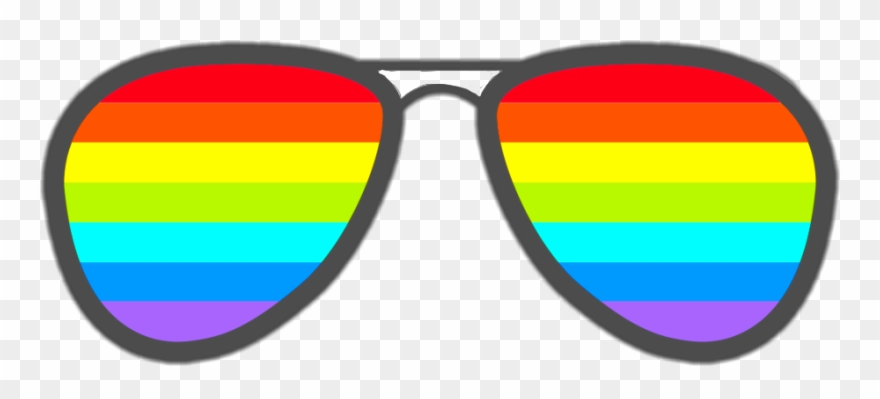 Check Out The Sticker @misseliphdz-cuba Made With - Instagram Rainbow Glasses Sticker Clipart