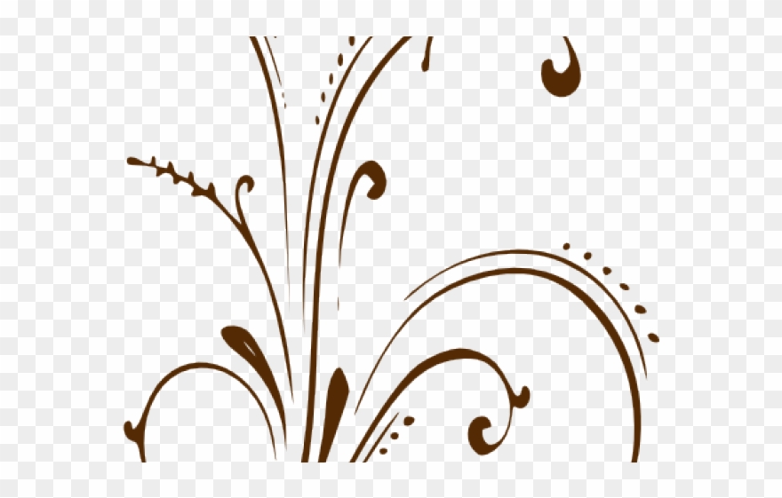 Scroll Border Clipart - Purple Vine Flowers Clip Art - Png Download