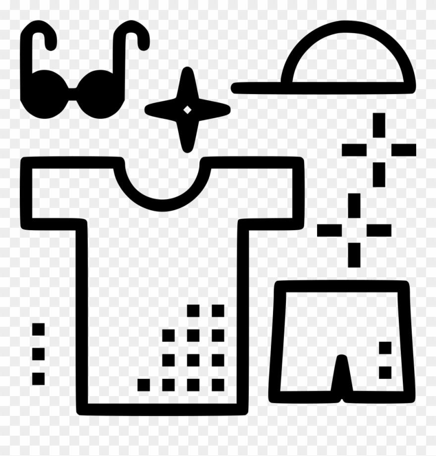 Shirt Pants Cap Cloth Sunglasses Comments - Food Clipart