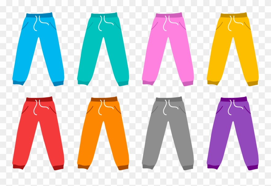Jeans T Shirt Trousers - Jogging Pants Vector Png Clipart