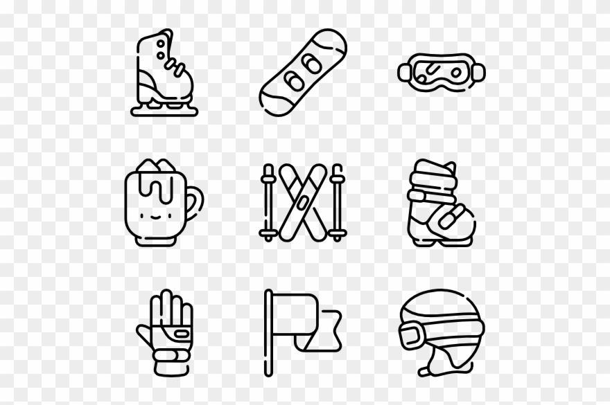 Winter Sports - Iconos De Fisioterapia Clipart