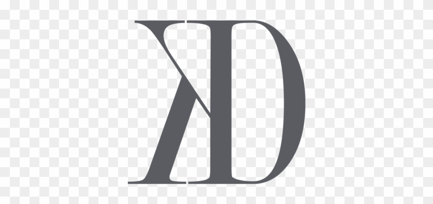 Rgb Kd Logo Dark Grey Copy - Calligraphy Clipart