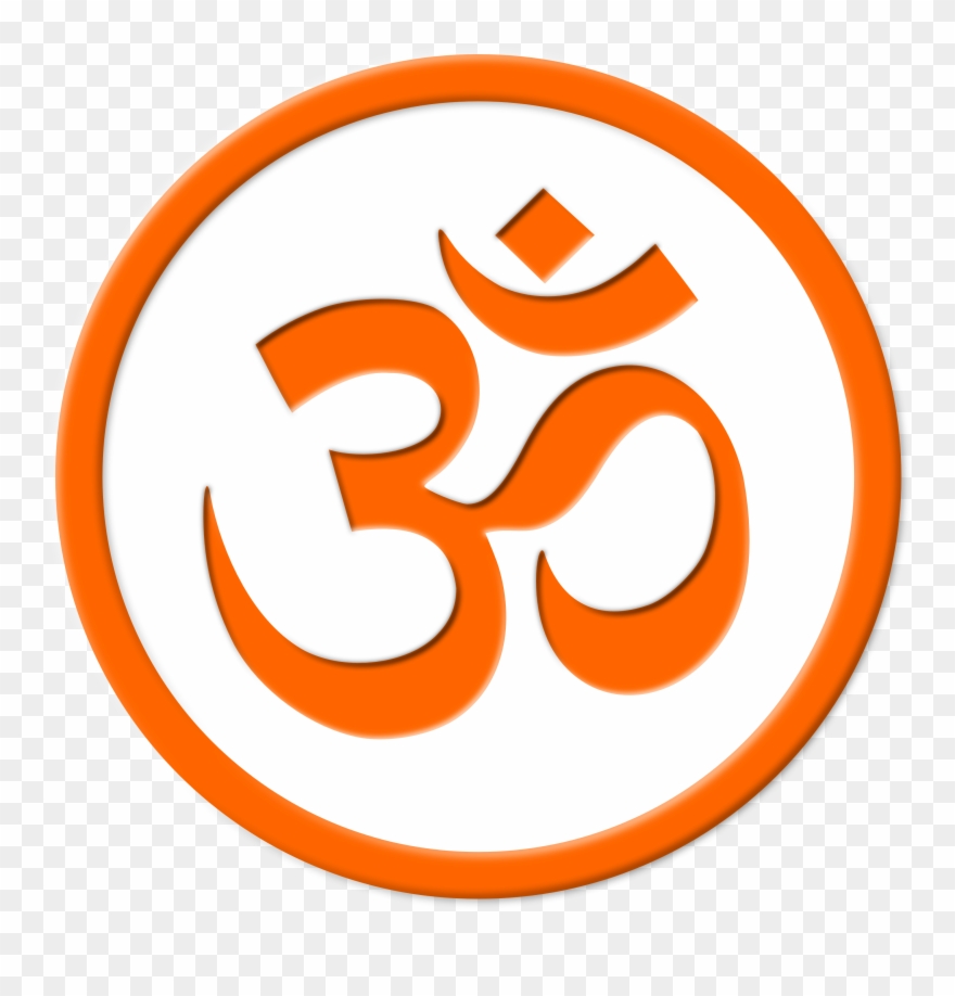 Om Symbol In Circle Clipart
