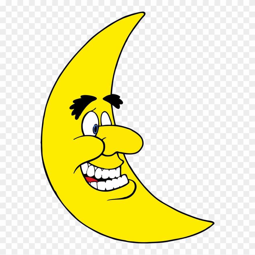 Mr - Moon - - Halbmond Gif Clipart