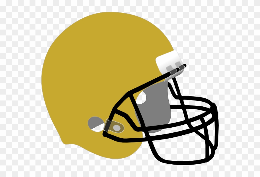 Black And Gold Football Helmet Clipart