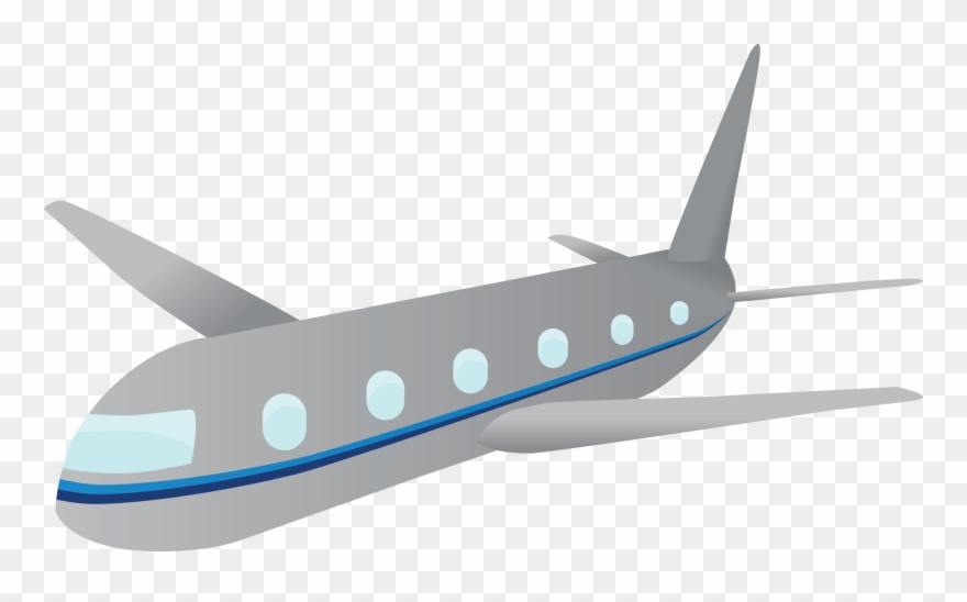 Airplane Vector Png - Airplane Png Icon Blue Clipart