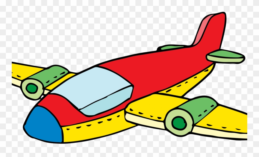Airplane Clipart Colorful - Toy Plane Clip Art - Png Download