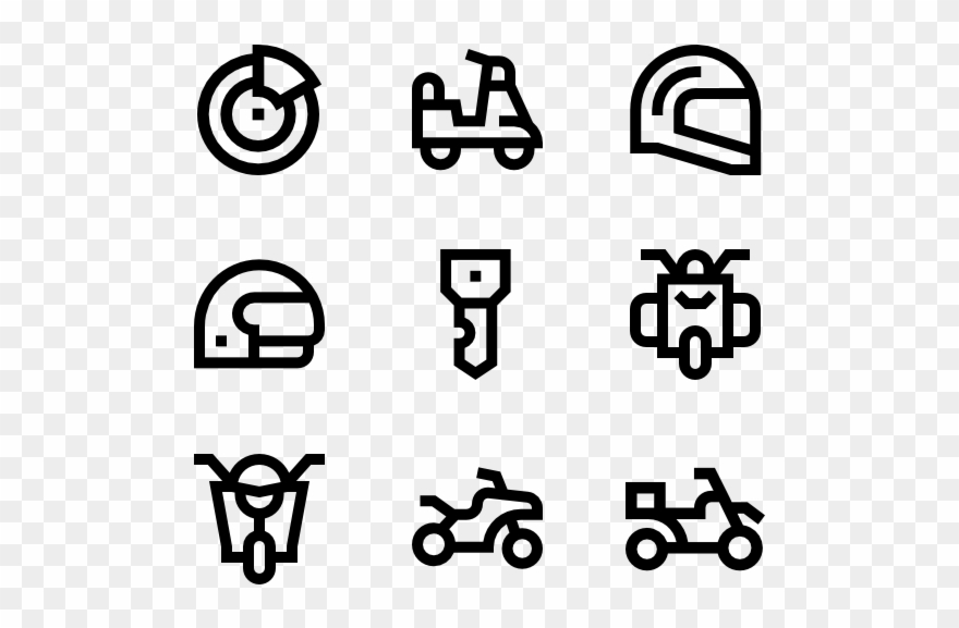 Motorbike - Illustration Clipart