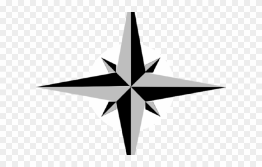 North Star Clipart - Arah Mata Angin Png Transparent Png