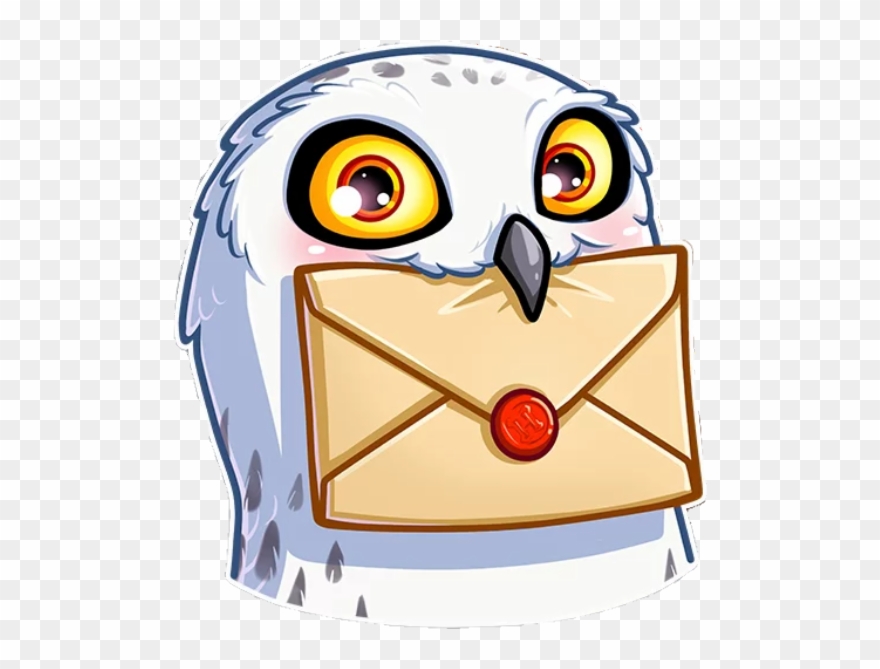 Hedwig Hedwigowl Harrypotter Hedwigforever Sabre Carta - Арт Стикеры Гарри Поттер Clipart