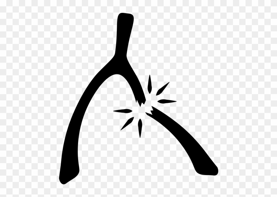 Broken Wishbone Clipart
