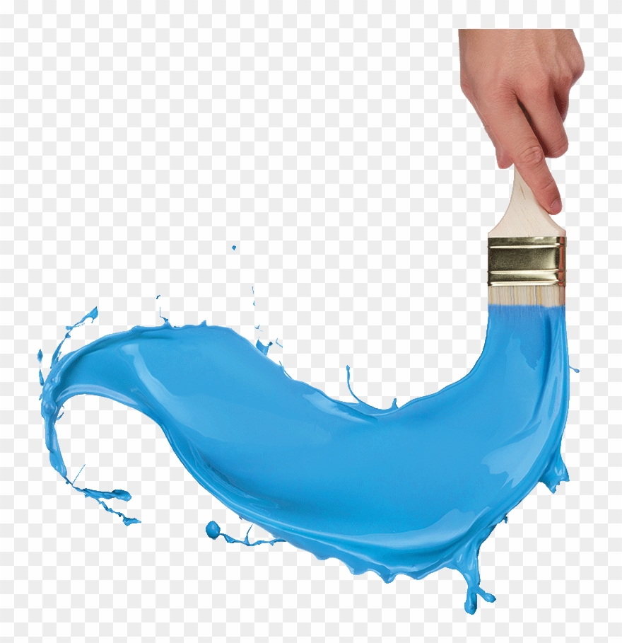 Paintchem Decorative Cartoon Painters Brush Painters - Painting With Brush Png Clipart