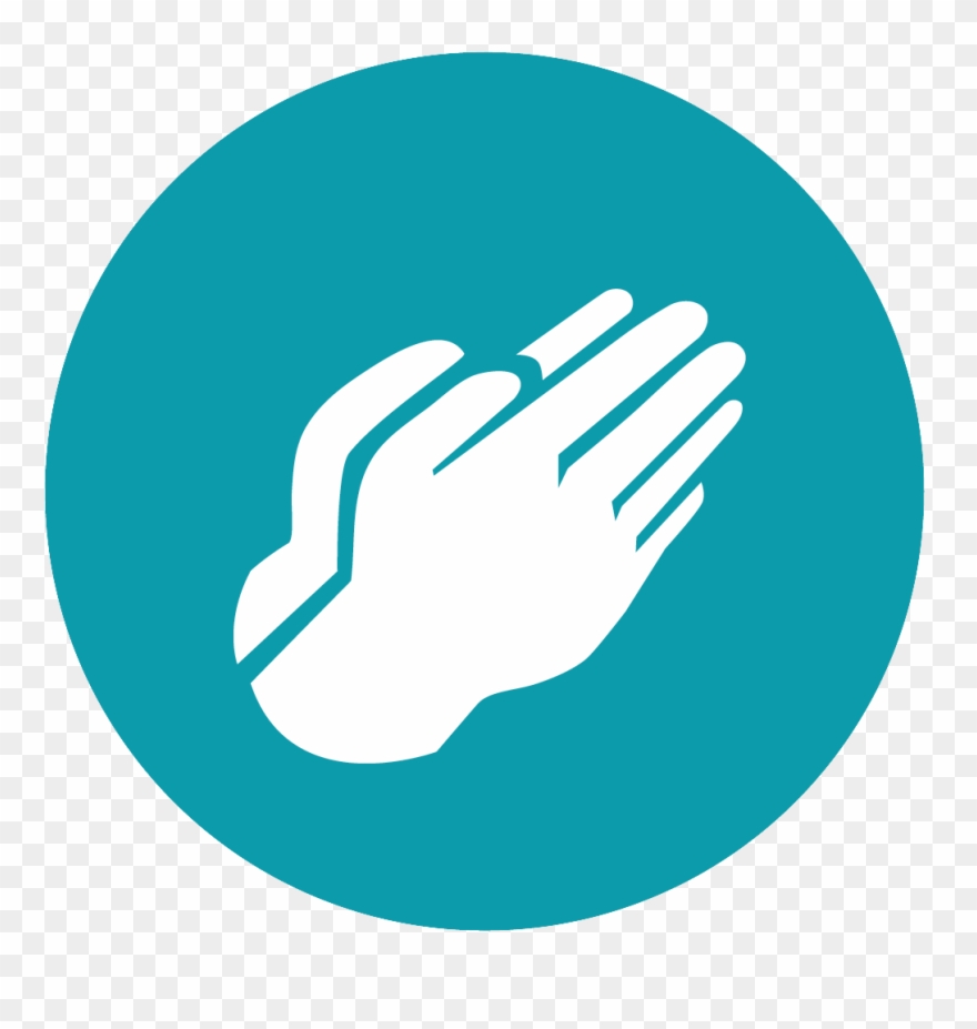 00-hands In Prayer - Youtube Round Logo Blue Clipart