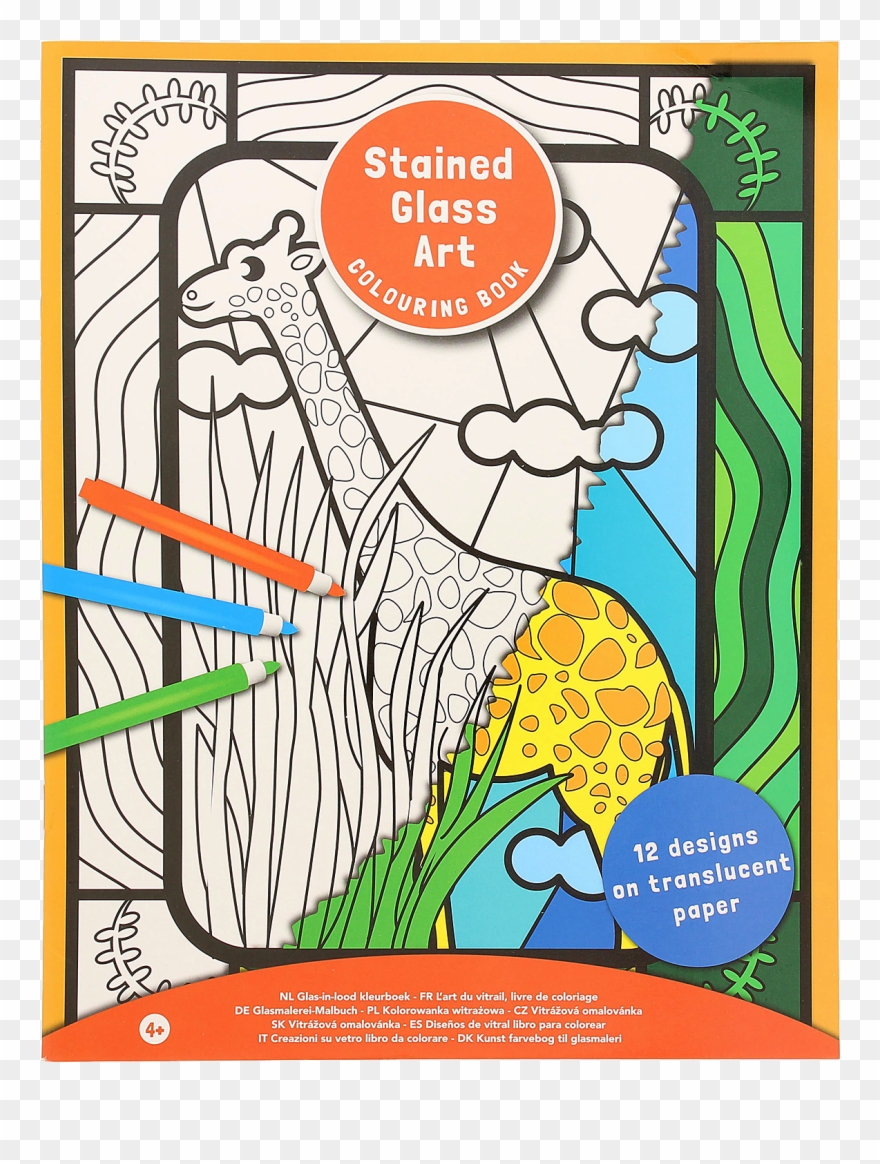 Glas In Lood Kleurboek Clipart