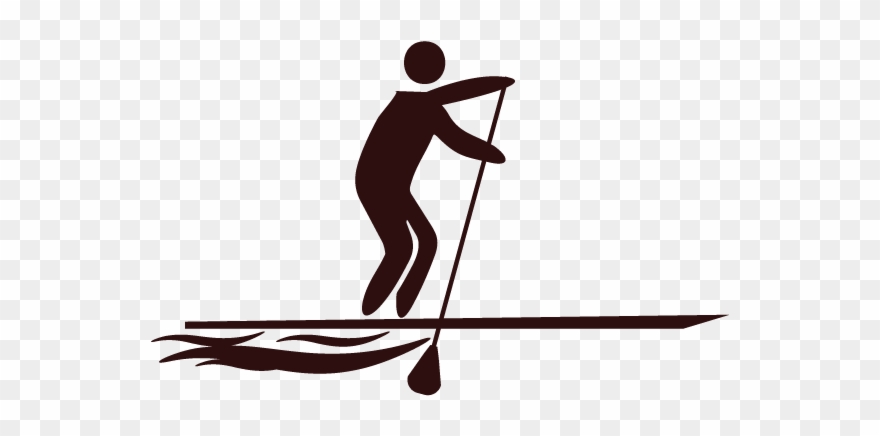 Stand Up Padding Board - Illustration Clipart