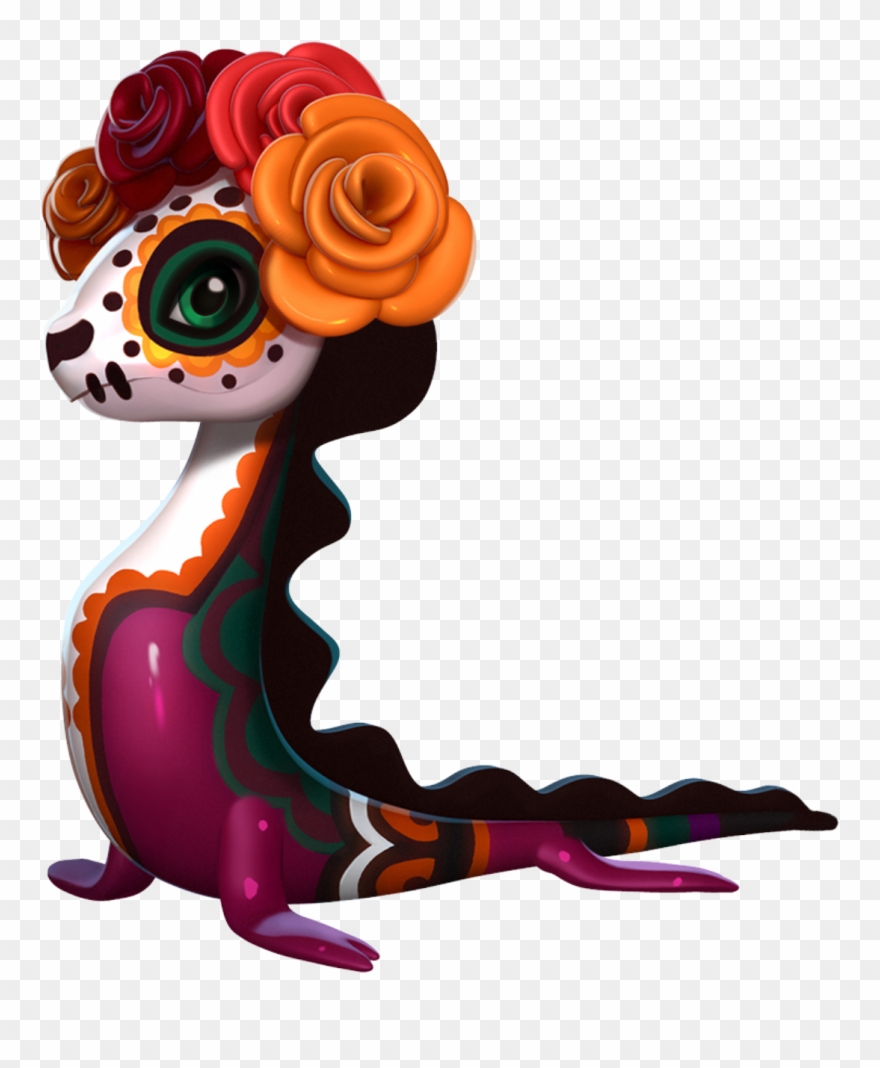 Muerte Dragon - Dragon Mania Stage 7 Halloween Clipart