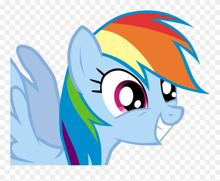 1347486127685 - Mlp Rainbow Dash Smile Clipart