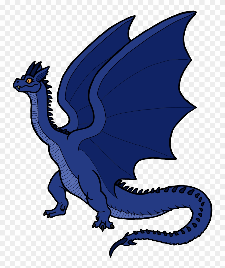 5 Azure Wyvern - Clip Art - Png Download