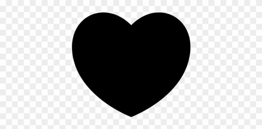Heart Like Icon - Black Heart Icon Png Clipart