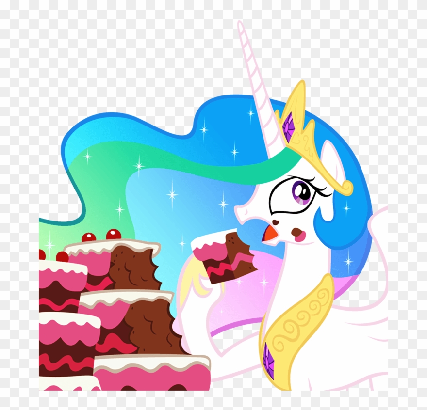 Cake-gulp - Princess Celestia Cake Clipart