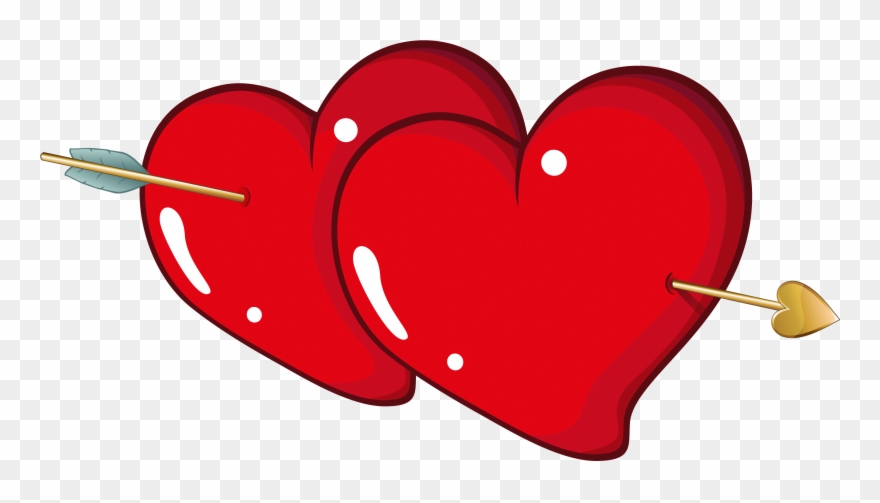 Valentine Arrow Clipart - Heart With Arrow Png Transparent Png