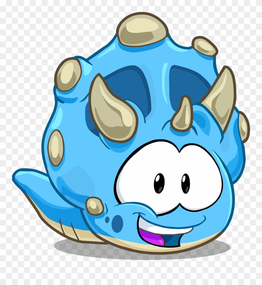 Bluedinopuffle - Club Penguin Online Puffles Clipart