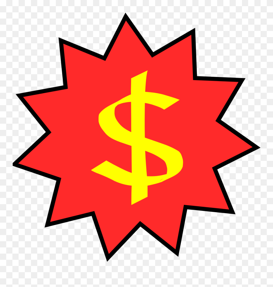 Dollars Sign In Star - Signo De Interrogacion Comic Clipart