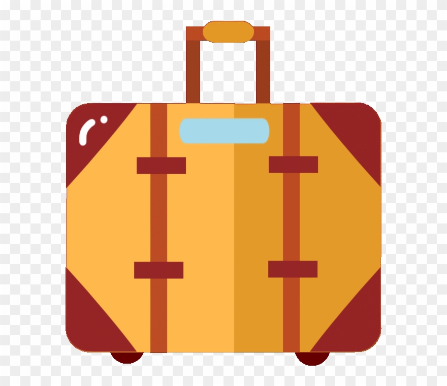 Sensational Idea Luggage Clipart - Cartoon Suitcase Gif - Png Download