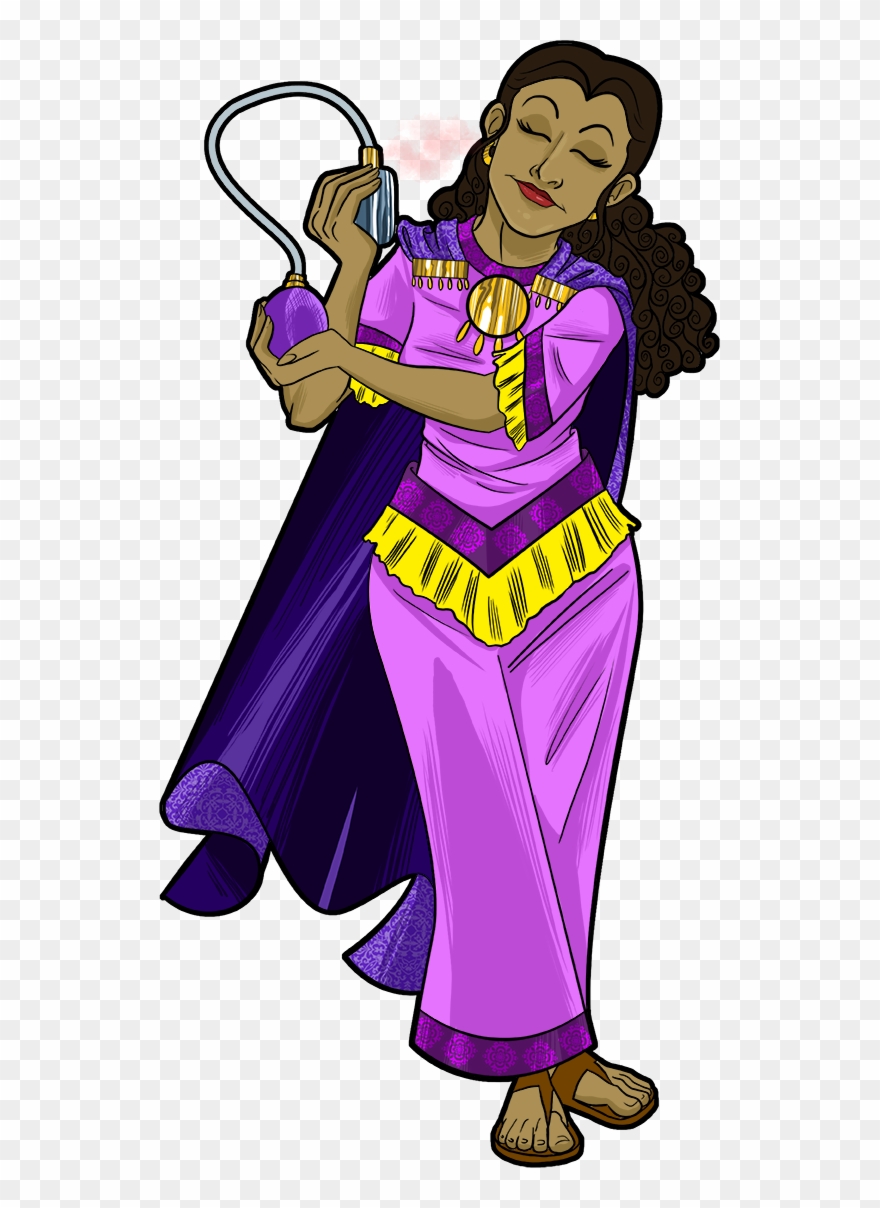 Esther Prepares To Meet The King Of Persia - Esther Bible Clip Art - Png Download